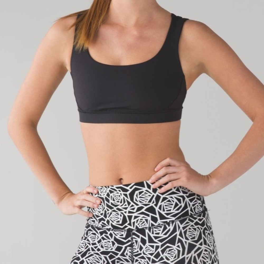 Lululemon Black Energy Bra Exhale Size 8 - Picture 2 of 11
